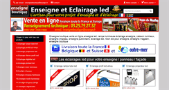 Desktop Screenshot of enseigneboutique.com