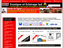 Tablet Screenshot of enseigneboutique.com